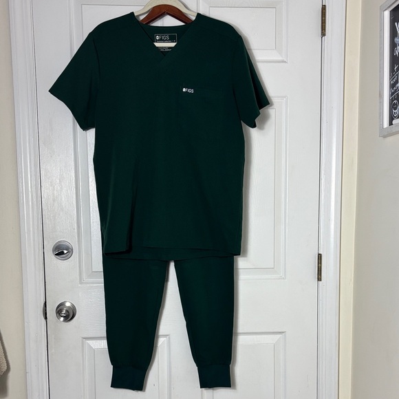 Figs Other - FIGS Technical Collection Dark Green Scrubs Set Tansen Jogger Style Size Medium